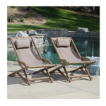 Set of 2 Patio Chairs with Cushions