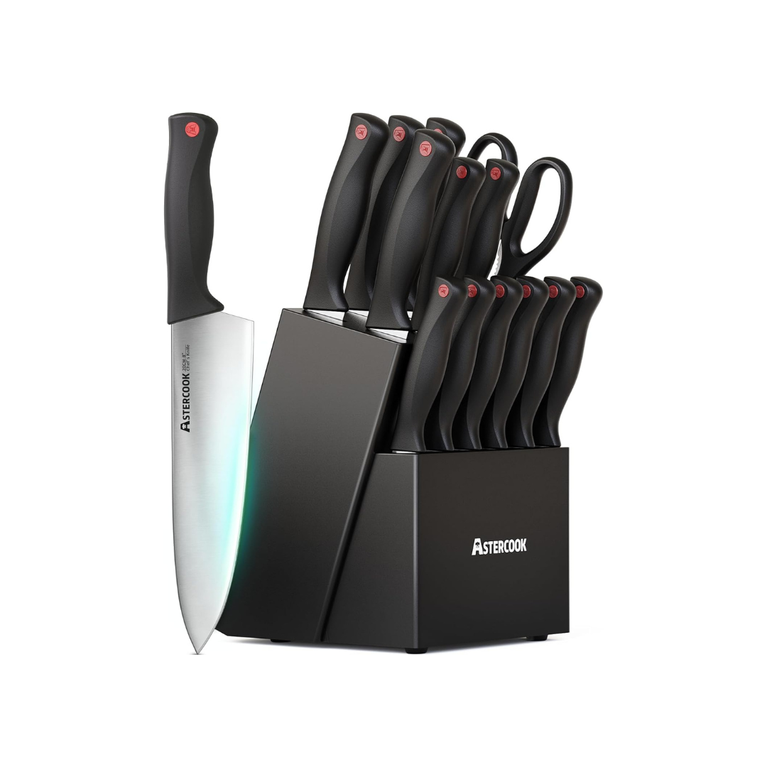 15 Piece Knife Set With Block