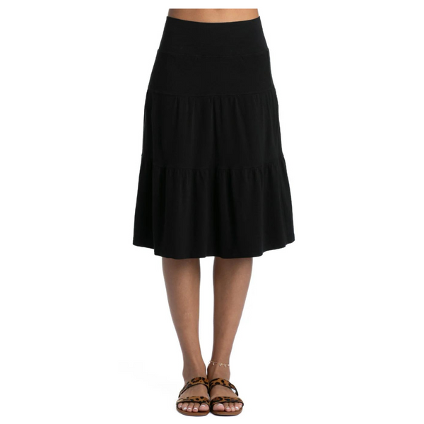 Hard Tail Tiered Knee Skirt