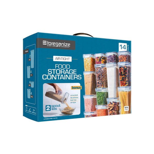 14 Piece Airtight Food Storage Containers With Lids