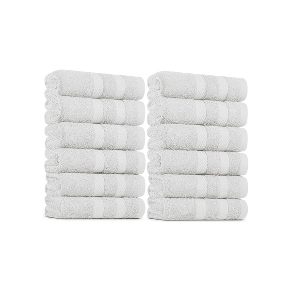 12 Premium Soft Cotton Hand Towels