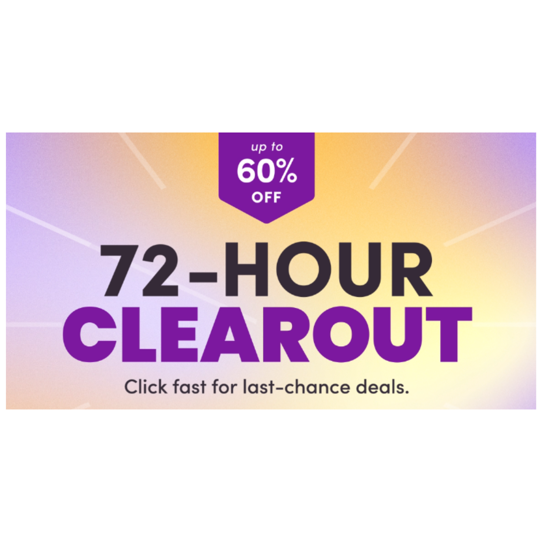 72 Hour Wayfair Clearout Sale