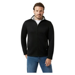Men's Sherpa Lined Fleece Snap Front Sweater Jacket