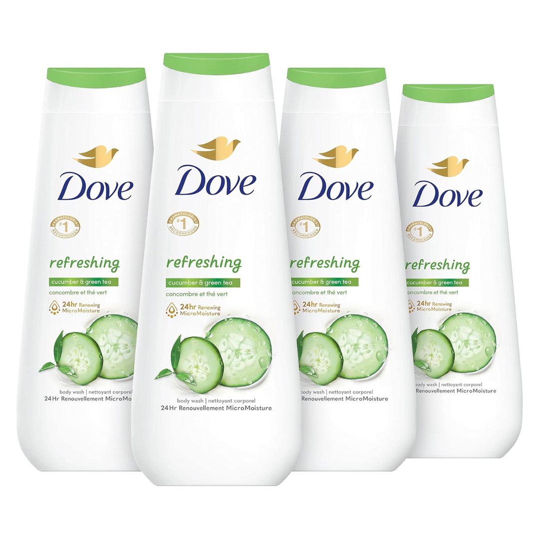 4 Bottles Of Dove Body Wash (3 Types)