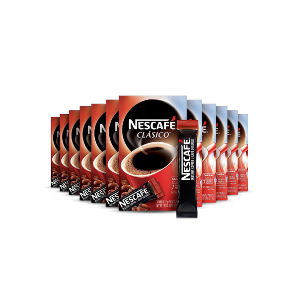 80 Nescafe Clasico Dark Roast Instant Coffee Packets