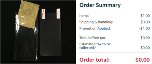 FREE iPhone or Samsung screen protector