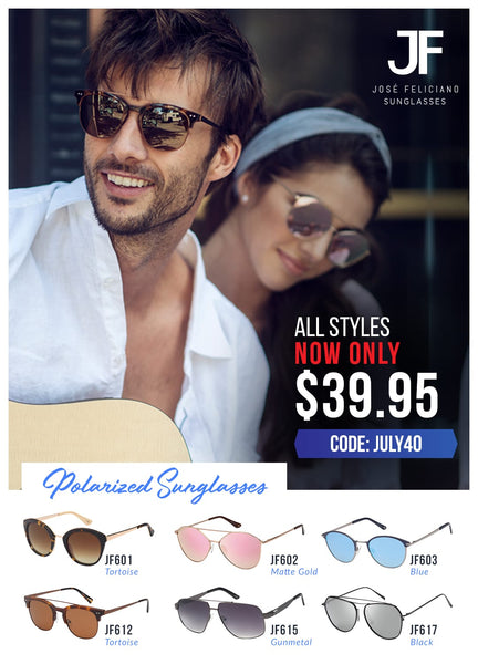 Gafas de sol José Feliciano en oferta “¡Envío gratis a EE. UU.!” 