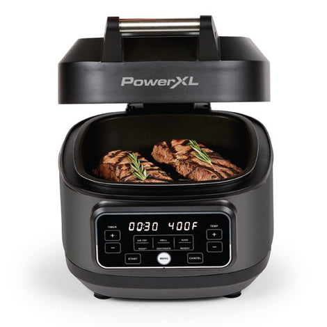 PowerXL Grill Air Fryer Hogar, Parrilla Eléctrica Interior
