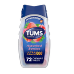 Tums Tabletas antiácidas de bayas surtidas - Alivio de triple fuerza, 72 unidades