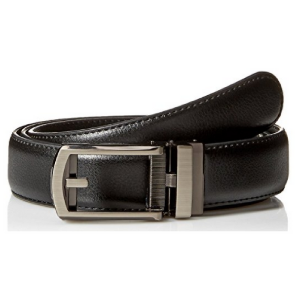 Comfort Click Cinturón de cuero ajustable y ajuste perfecto para hombre