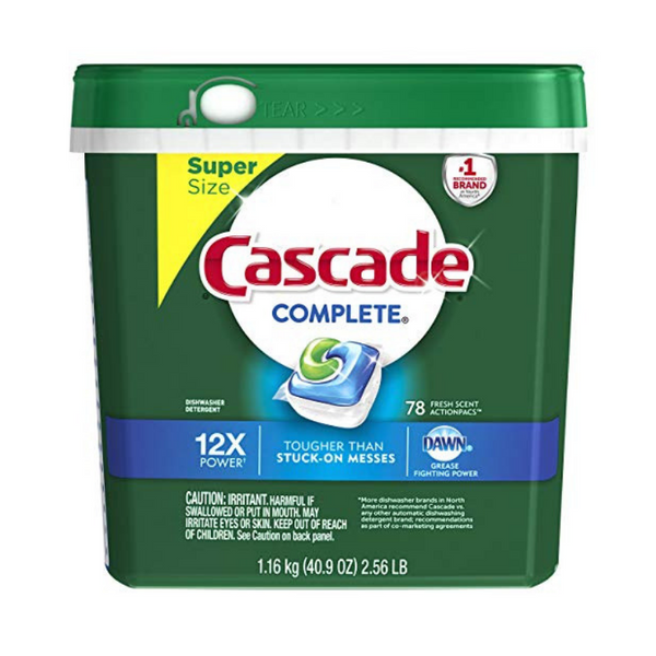 78 Detergente para lavavajillas Cascade Complete ActionPacs