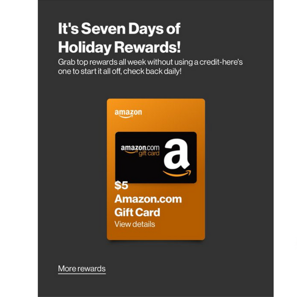 FREE $5 Amazon Gift Card for Verizon Customers With The Verizon App
