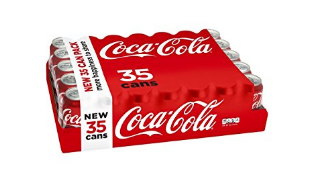35 cans of Coca-Cola