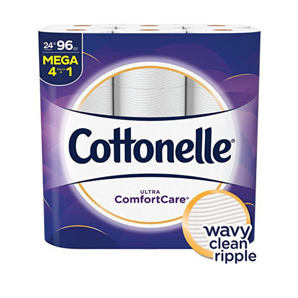 24 mega rollos de papel higiénico Cottonelle Ultra GentleCare