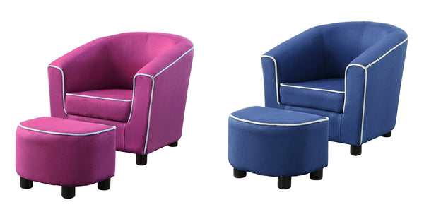 Kids club chair and ottoman
