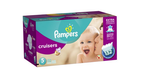 Pampers Diapers Economy Plus Pack, Size 5, 132 Count