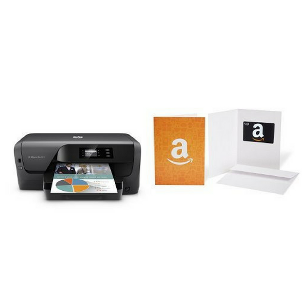 Impresora inalámbrica HP OfficeJet Pro 8210 con impresión móvil y tarjeta de regalo de Amazon de $30