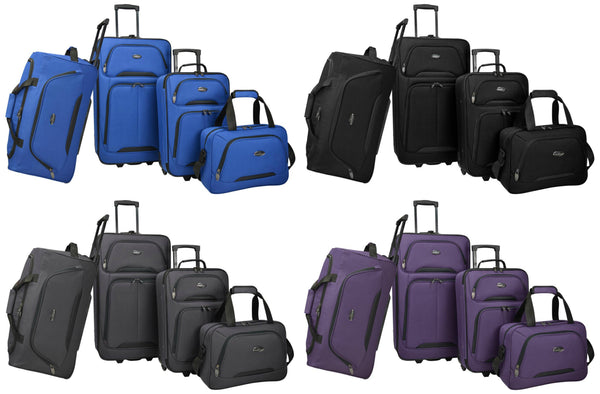 4 piece US Traveler luggage set