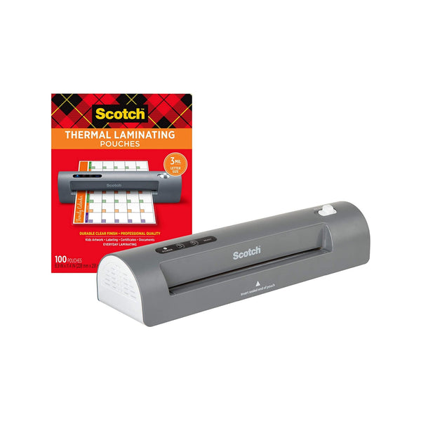 Scotch Thermal Laminator and 100ct Pouch Bundle
