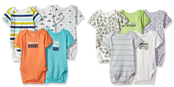 Pack of 5 The Children's Place baby boys' conversational bodysuits
