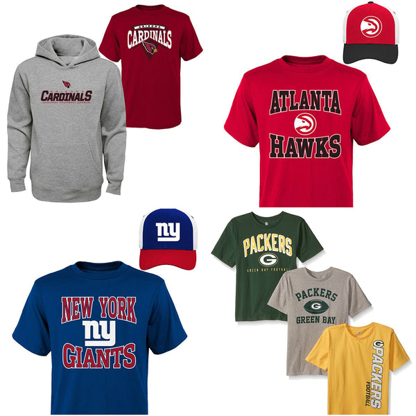 Kids Sports NFL NBA NHL clothing hat sets