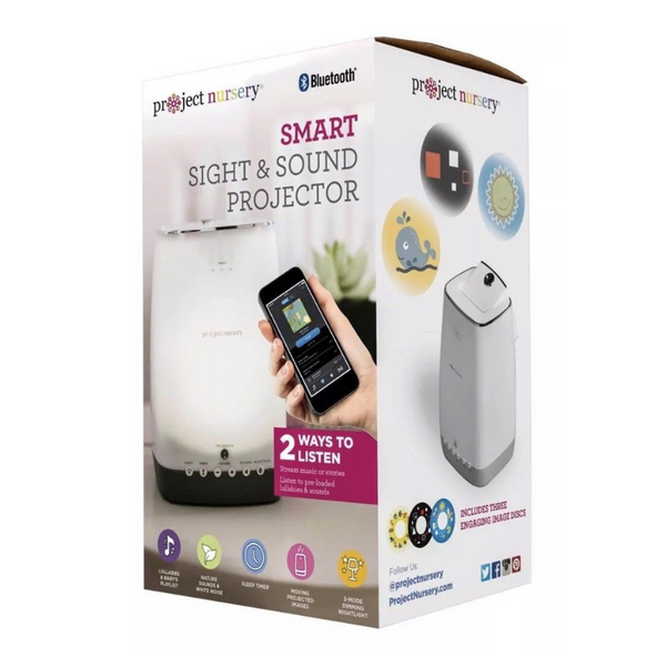Proyector de chupete para dormir con visión y sonido para guardería con Bluetooth