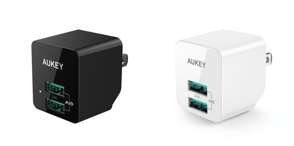 AUKEY foldable plug USB wall charger