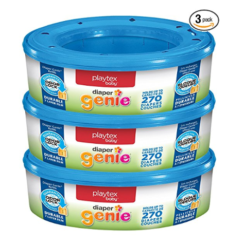Pack of 6 Playtex Diaper Genie Refills for Diaper Genie Diaper Pails (540 Count)