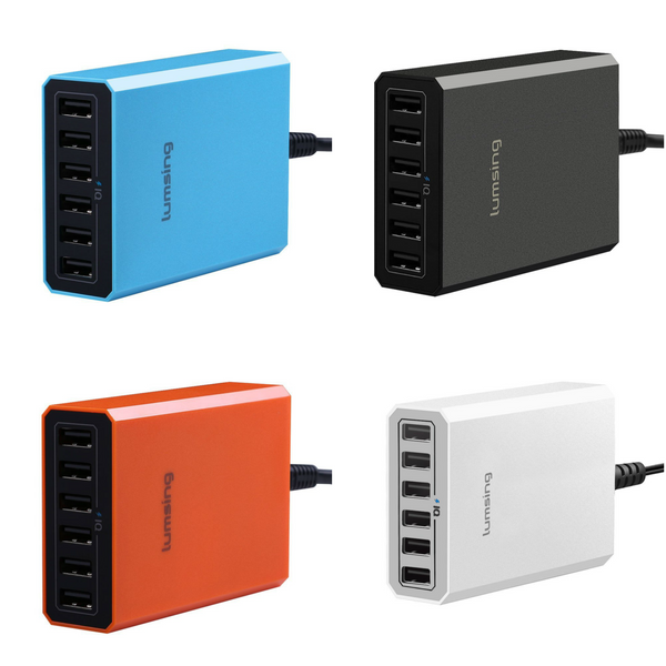 Lumsing 6-Port USB charging station