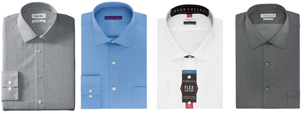 Hasta 60% de descuento en camisas de vestir para hombre.