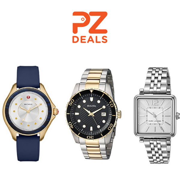 Up to 50% off Bulova, Mondaine, Michele, Marc Jacobs and Versace watches
