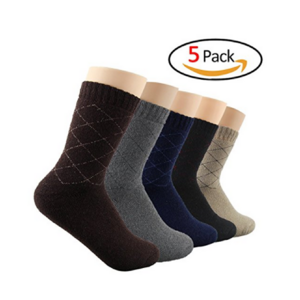 5 pairs of men's crew socks
