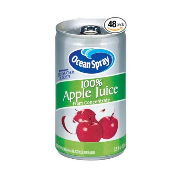 48 Cans of Ocean Spray Apple Juice or Cranberry