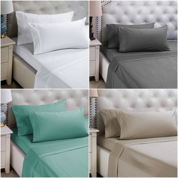 Embossed Twin Bed Sheet Set