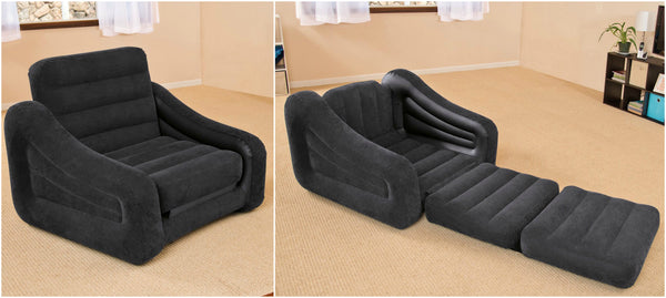Silla plegable y cama doble inflable Intex