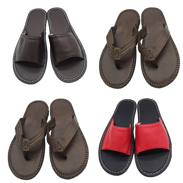 Leather flipflops or slippers
