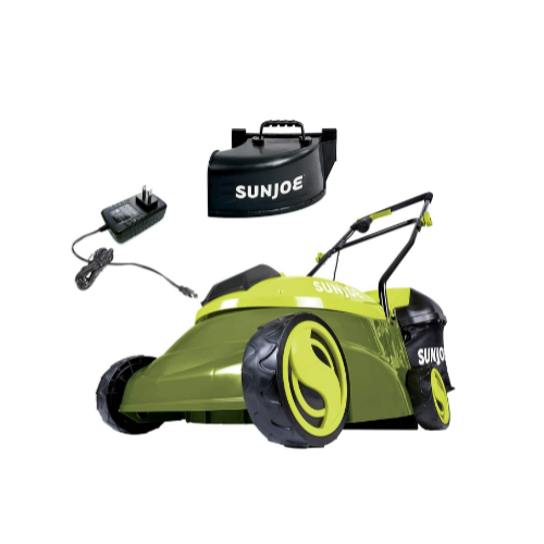 Sun Joe 14-Inch 28-Volt 5-Amp Cordless Lawn Mower w/Brushless Motor