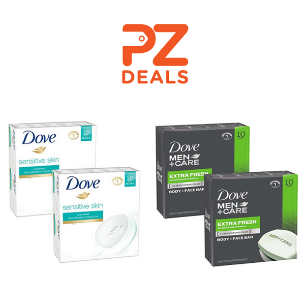 20 bars of Dove soap on sale