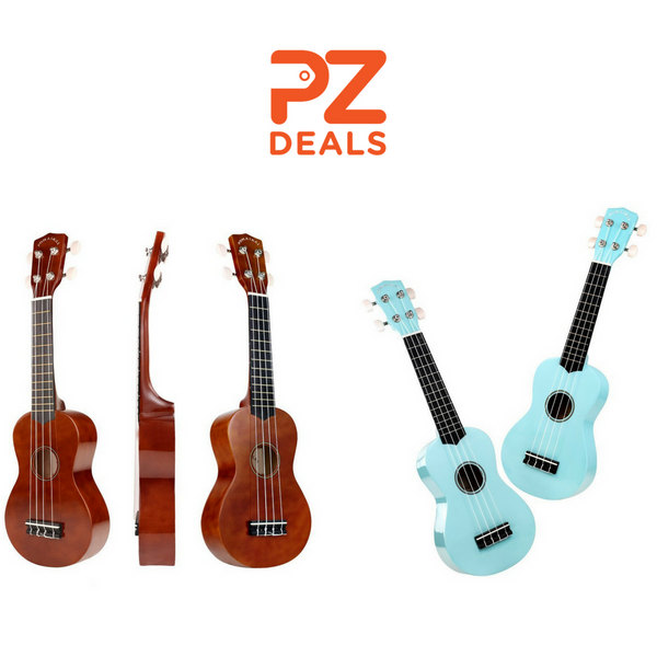 Ukelele soprano de 21 pulgadas con funda