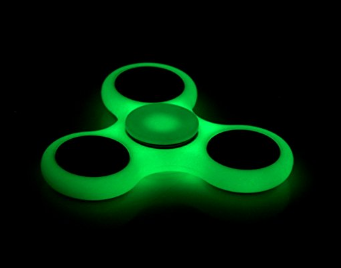 Glow in the dark fidget spinner