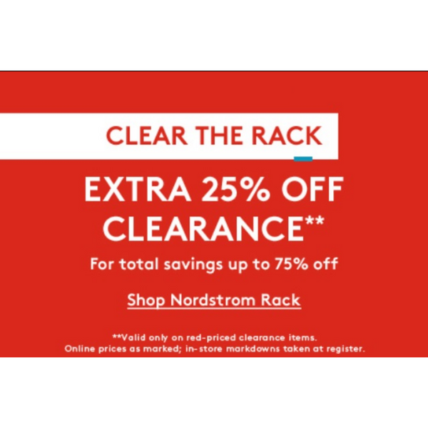 Up To 75% Off From Nordstrom Rack Clear The Rack Sale