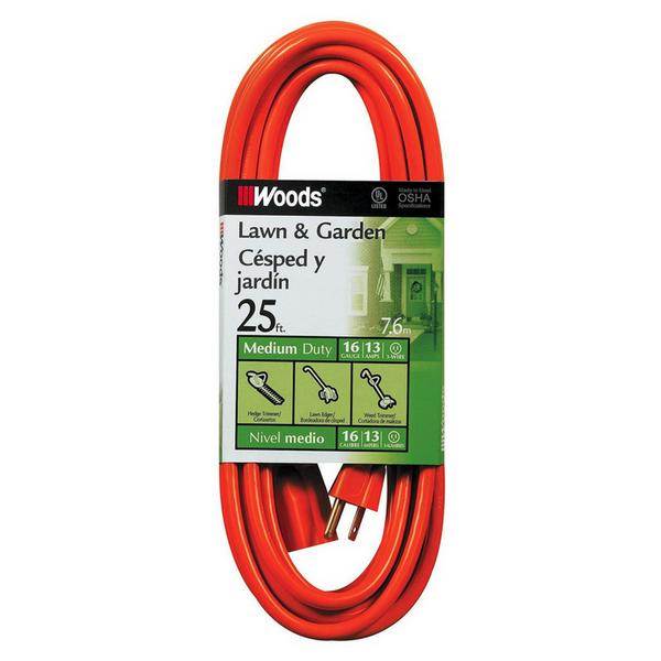 25 foot Woods extension cord