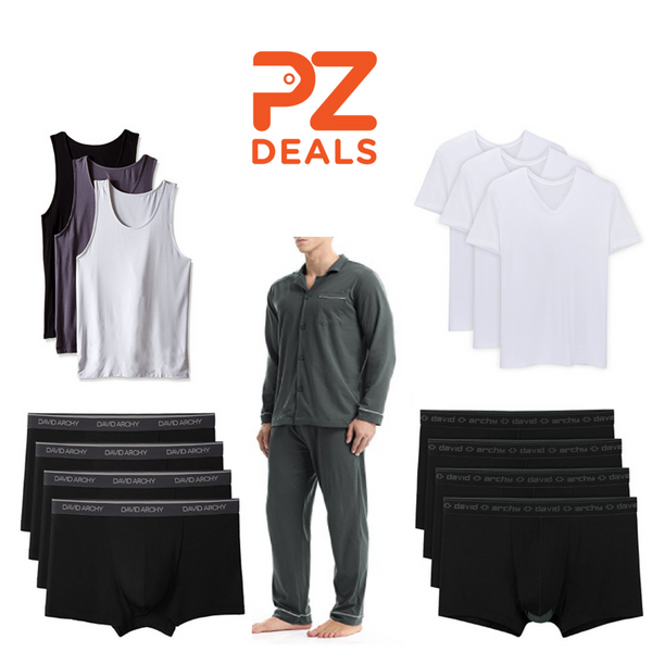 Up to 25% off David Archy underwear and sleepwear