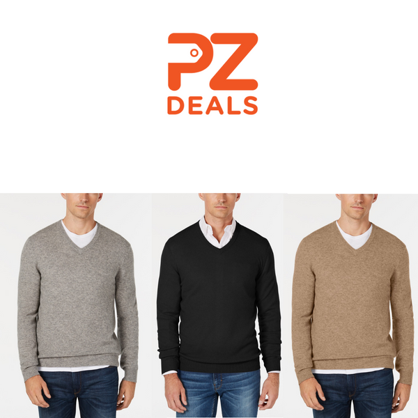 Men's V-Neck Cashmere Sweater