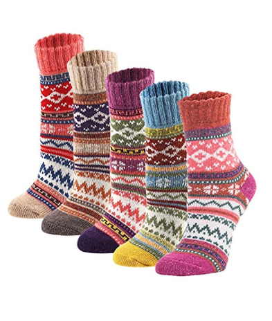 Pack of 5 women's winter socks