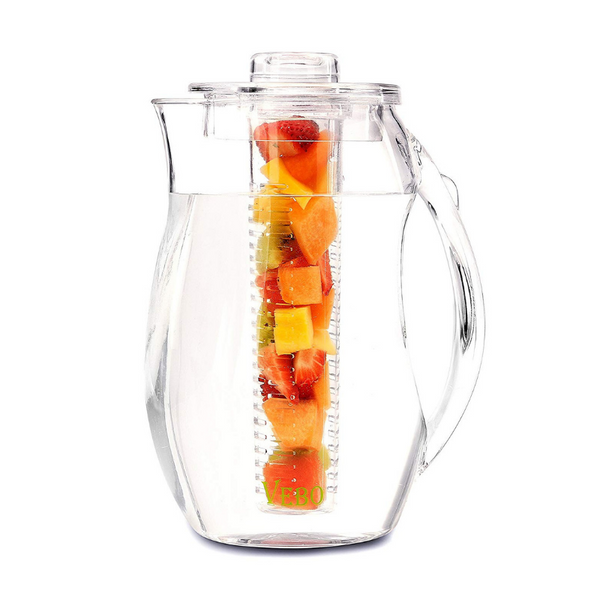 Tea and Fruit Infusion Pitcher With Ice Core Rod