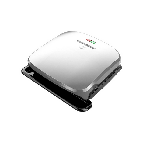 George Foreman 4-Serving Removable Plate Grill and Panini Press