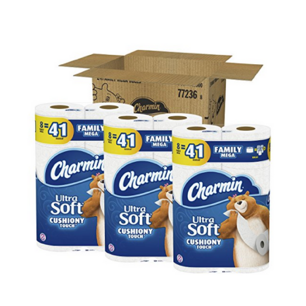 24 Mega Family Rolls of Charmin Ultra Soft Toilet Paper