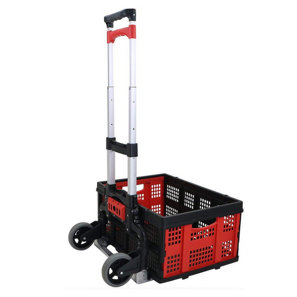 Lightweight collapsible aluminum hand truck with free box