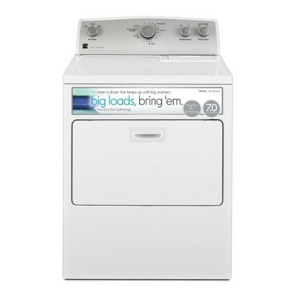 Kenmore 7.0 cu. ft. Gas Dryer With SmartDry Plus Technology With Delivery And Hookup